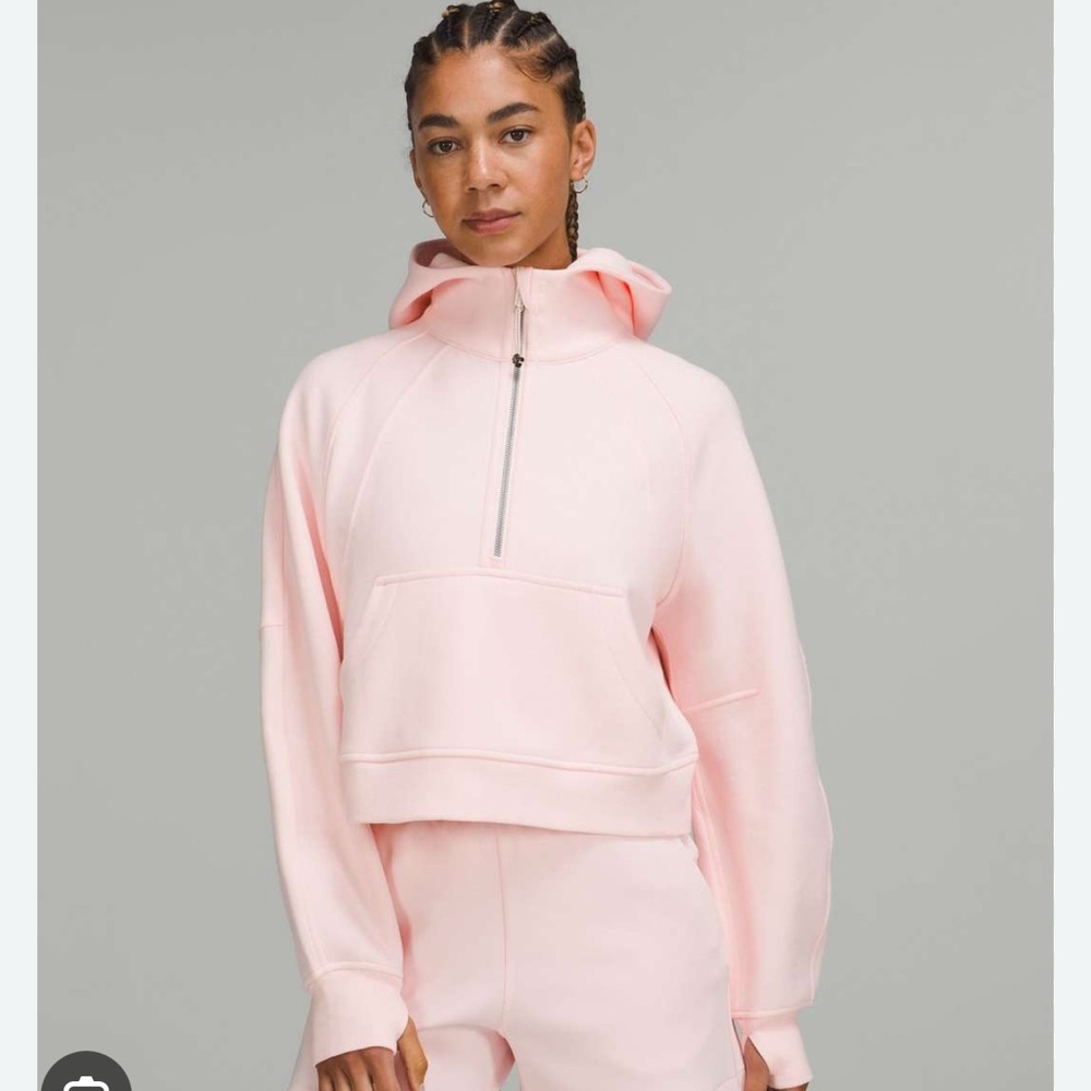 Lululemon Scuba Oversized Funnel-Neck Half Zip LONG *strawberry milkshake* M/L